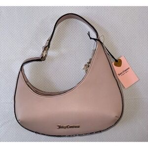 Juicy Couture Drama Queen Hobo Bag Dusty Blush Pink Shoulder Purse NWT